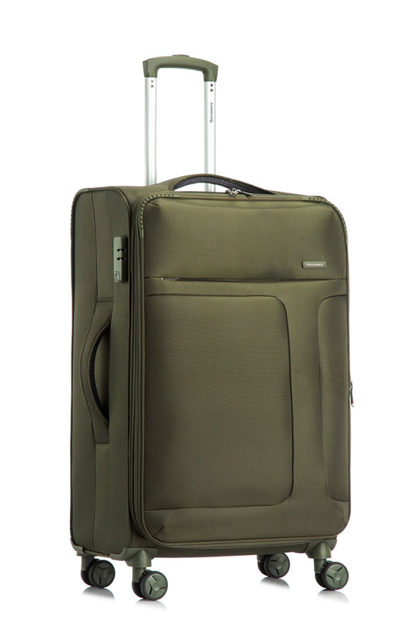 Valija de tela expansible Discovery - Grande 28" Verde