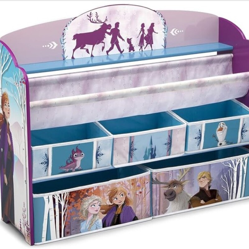 Organizador de libros y juguetes Deluxe Frozen II Disney - 5 contenedores Organizador de libros y juguetes Deluxe Frozen II Disney - 5 contenedores