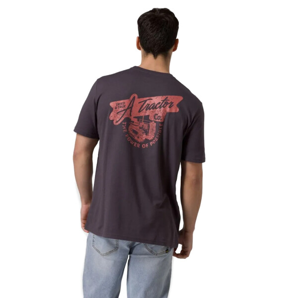 HERITAGE TRACTOR CO BACK TEE - CAT GRIS