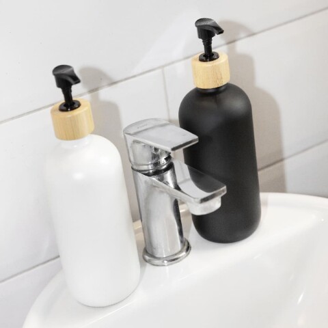 Set 2 dispensadores de jabón shampoo 400ml Set 2 dispensadores de jabón shampoo 400ml