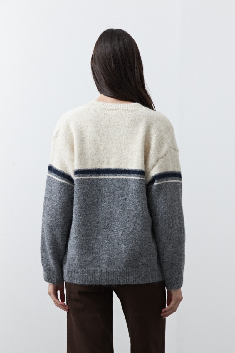 CARDIGAN RABBIT Gris Melange