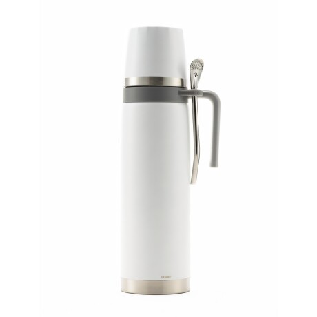 Termo Comet tapa mate Capri 1 Lt + bombilla Blanco
