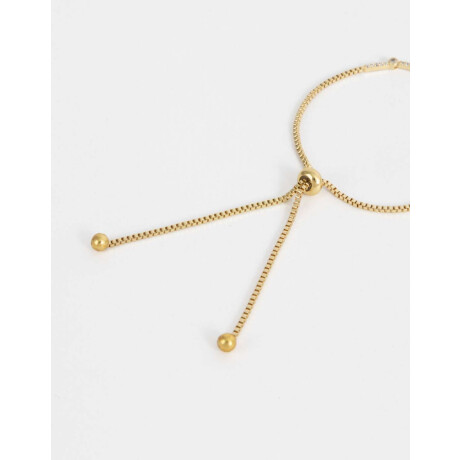 Pulsera Flexible Bañada En Oro Dorado