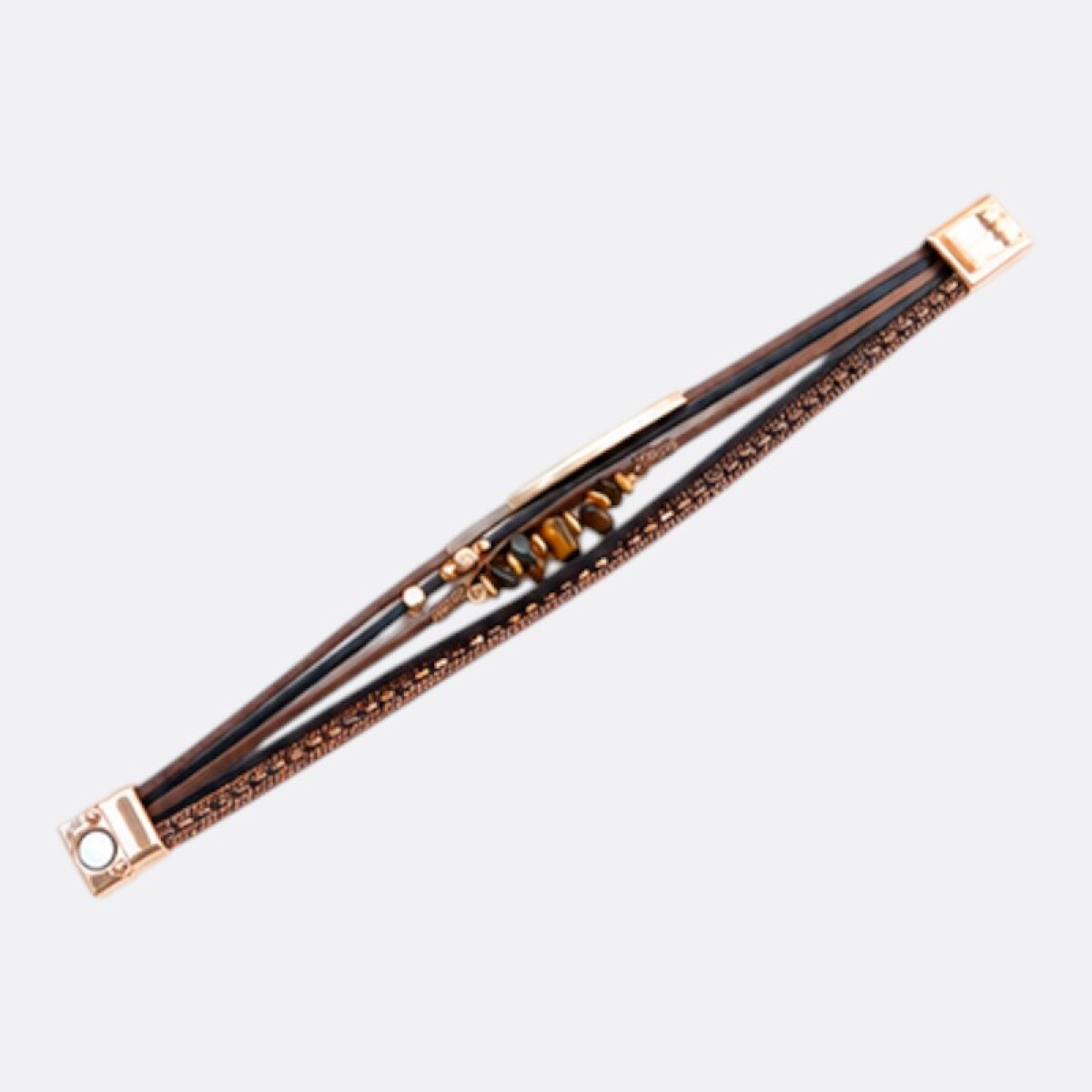 Pulsera Amuleto Varios Colores - Marrón 