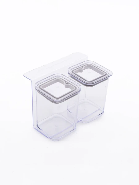 CONDIMENTERO CON SOPORTE TRANSPARENTE