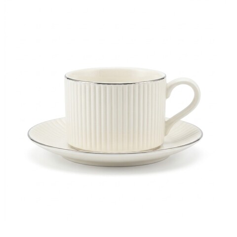 TAZA C/PLATITO BLANCO 200ML Unica