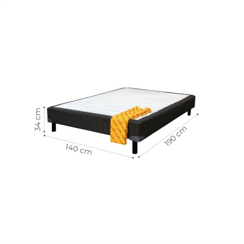 BASE BOX para Sommier - 2 PLAZAS - 140x190x34 BASE BOX para Sommier - 2 PLAZAS - 140x190x34