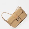Cartera al hombro Signature en canvas Natural