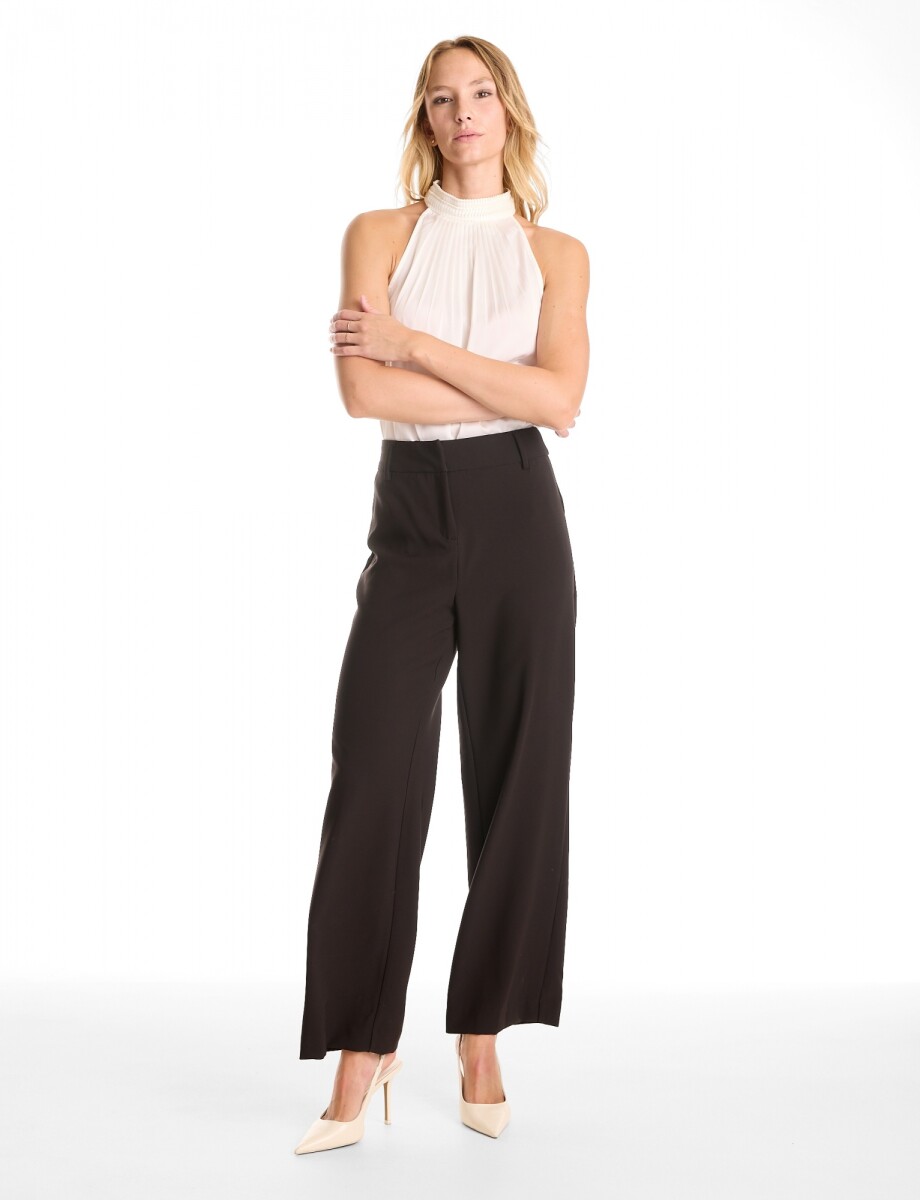 Pantalon Wide Leg - Negro 
