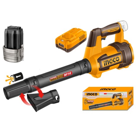 Sopladora A Batería Ingco CABLI168082 Con Accesorios Ub 001