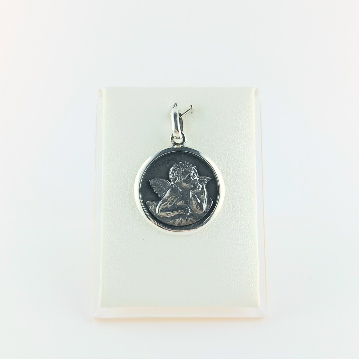 Medalla religiosa de plata 925. Angel de la Guarda 