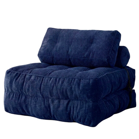 Sofá Sillón Cama Plegable Cloudnest + Almohada Living Azul