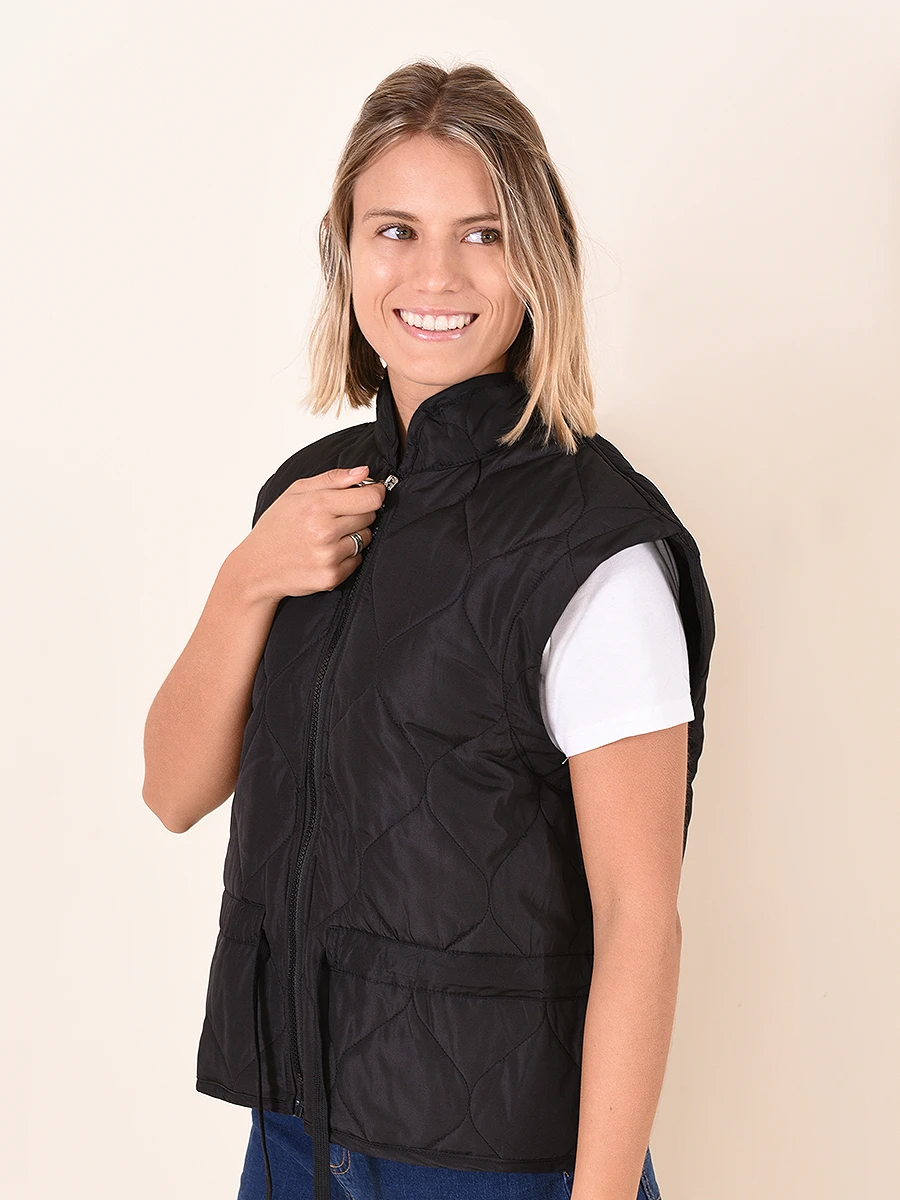 CHALECO CAMILA - NEGRO 