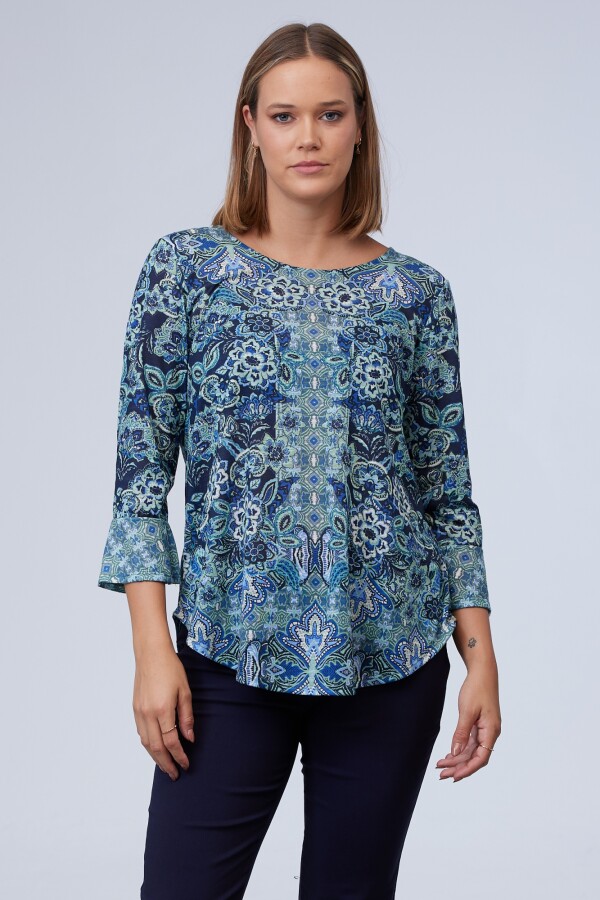 Blusa Print MULTI/VERDE