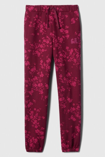 Pantalón Deportivo Logo Gap Niña Burgundy Floral