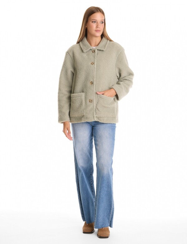 Sobrecamisa Sherpa VERDE CLARO