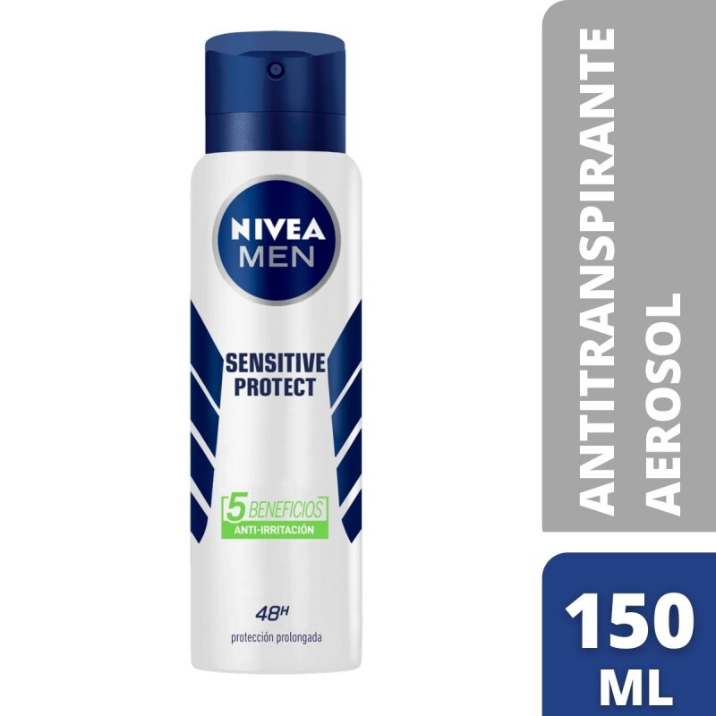 Desodorante en Aerosol Nivea Men Antitranspirante Sensitive Protect 150 ML Desodorante en Aerosol Nivea Men Antitranspirante Sensitive Protect 150 ML