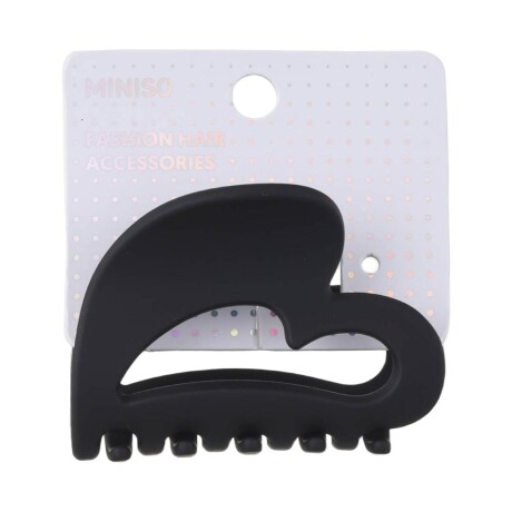 Pinza de cabello corazón negro