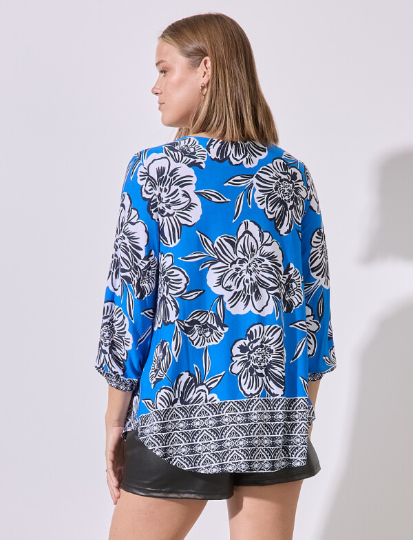 Blusa Printed AZUL/MULTI