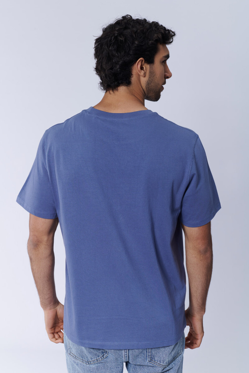 Remera Bordado Azul