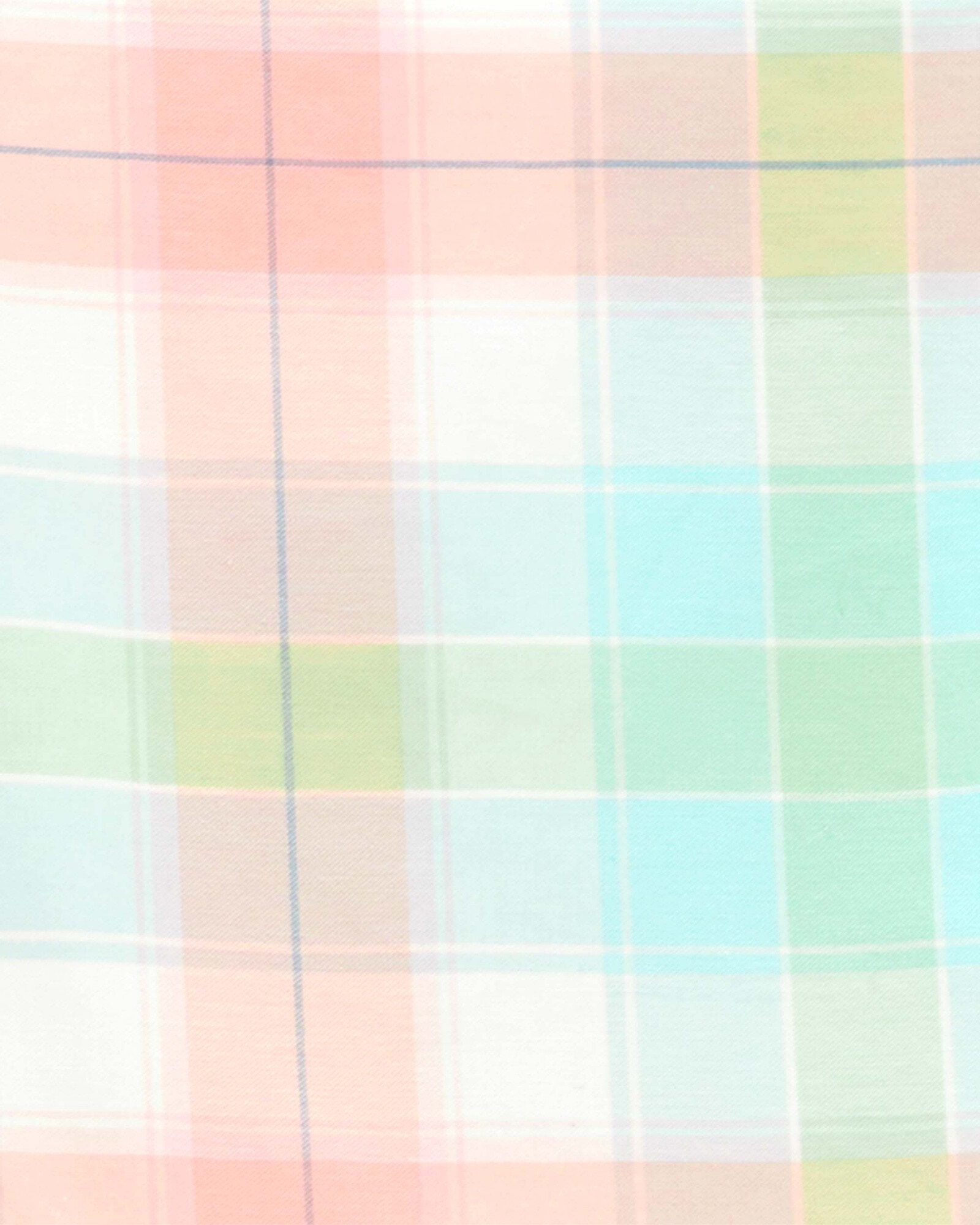 Vestido de algodón con volados diseño a cuadros Sin color