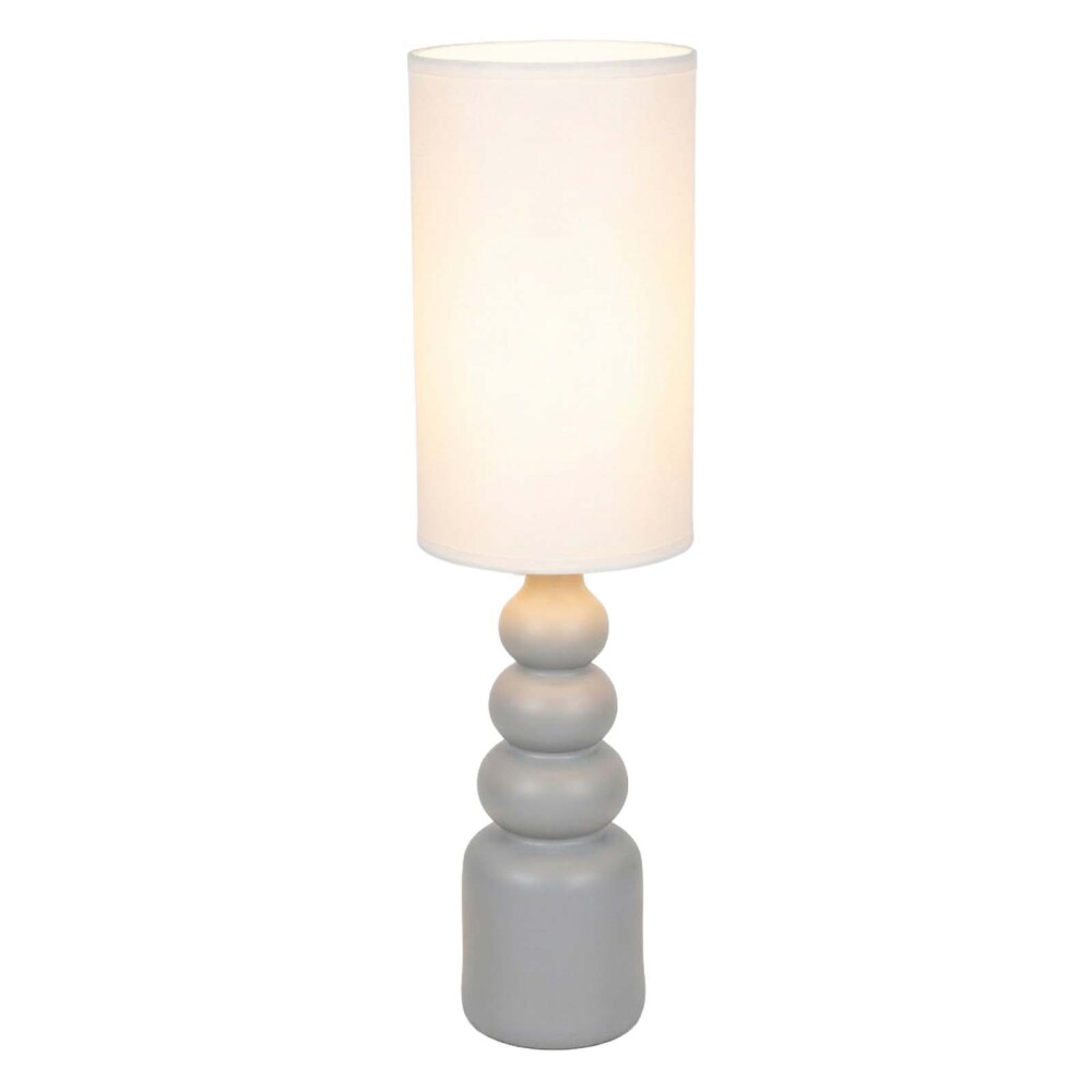 LAMPARA DE MESA CERAMICA GRIS LT95180