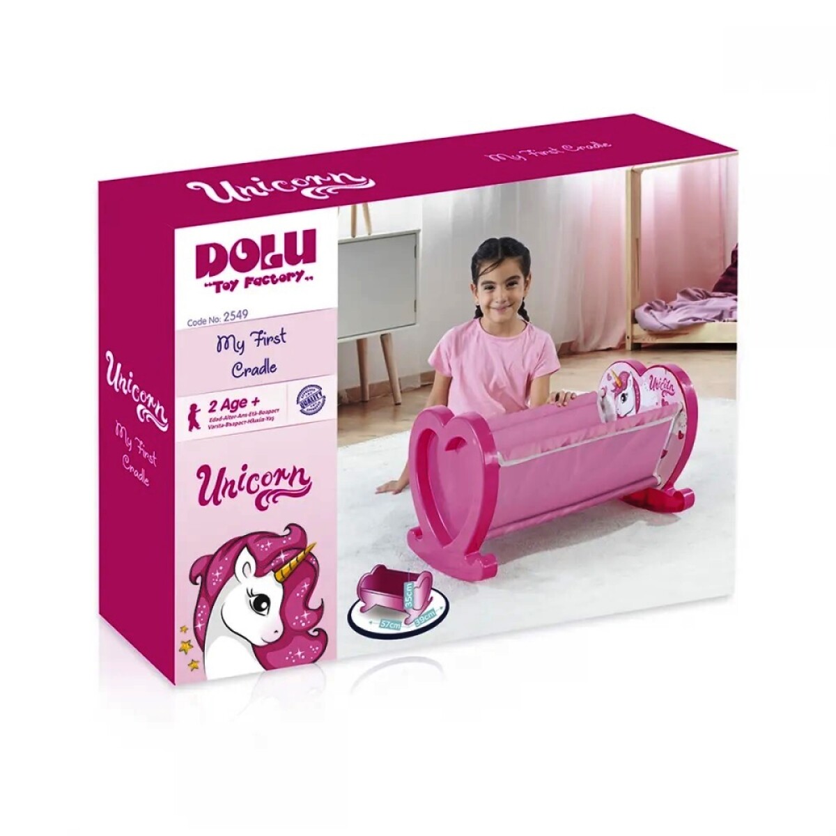 Cuna para bebotes diseño Unicornio 