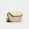 Bandolera Soft en Cuero Graneado Cotton Niquel