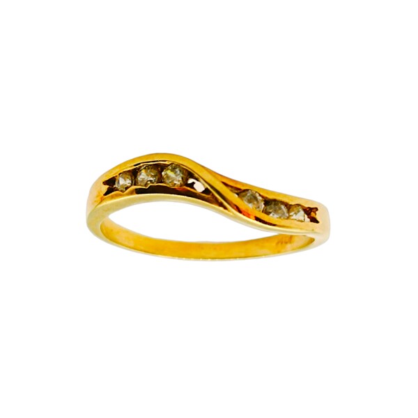 Anillo-Oro bajo-Piedra circonia-AN8039 conpiedra