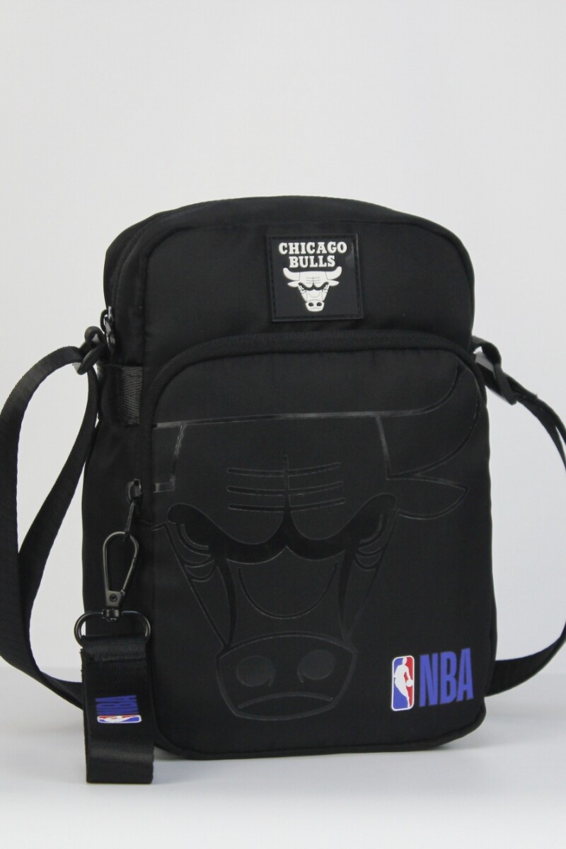 Morral clásico doble cierre Chicago Bulls - NBA Negro