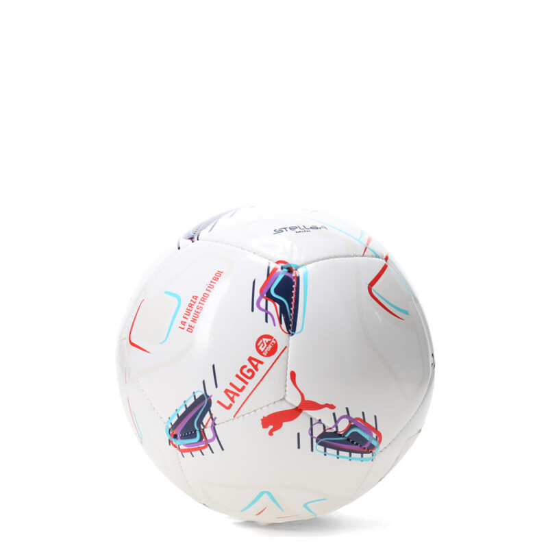 Pelota Puma Stellar Play Laliga Mini Blanco - Azul