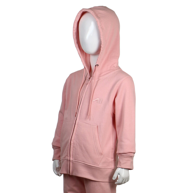 Austral Girls Cotton Jacket With Hood- Pink Rosado