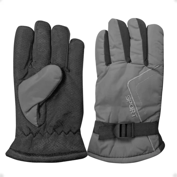 Guantes Para Frio Impermeables Antideslizantes Moto Bici Gris