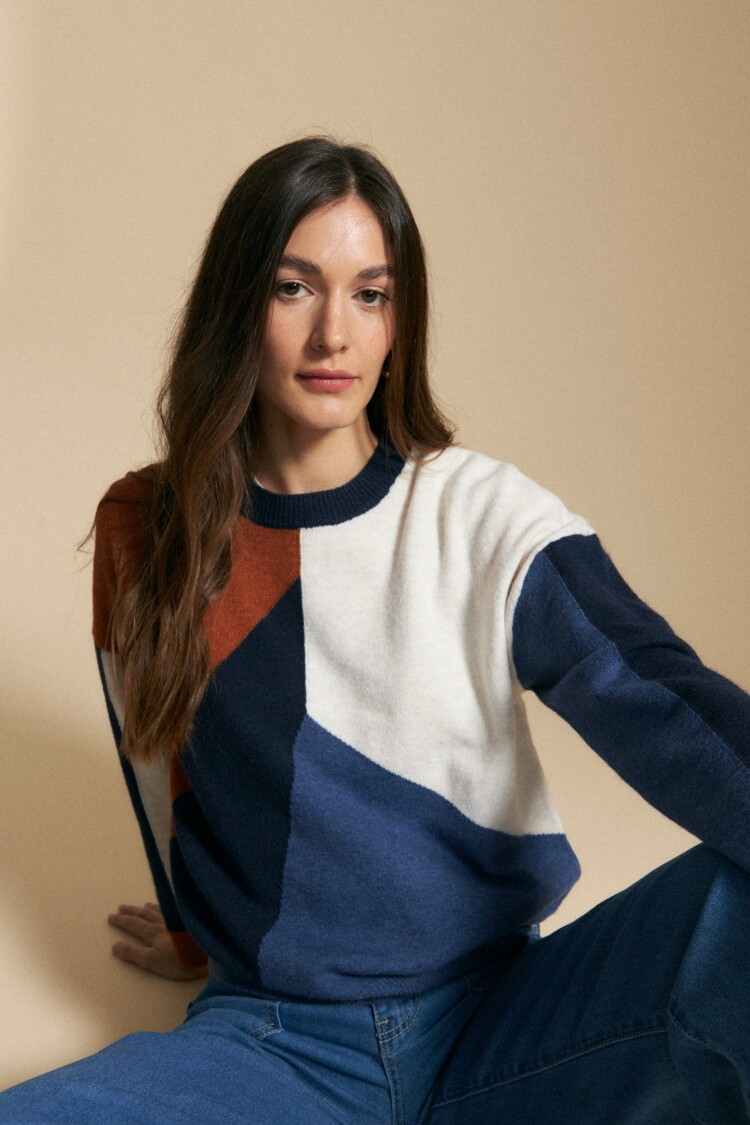 SWEATER TAURE Azul Marino