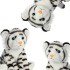 Peluche Tigre Albino Blanco Aurora Juguete Felpa Suave Peluche Tigre Albino Blanco Aurora Juguete Felpa Suave
