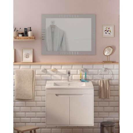 Espejo de baño Sensi D' Acqua 60x80cm Gris Gris,Gris