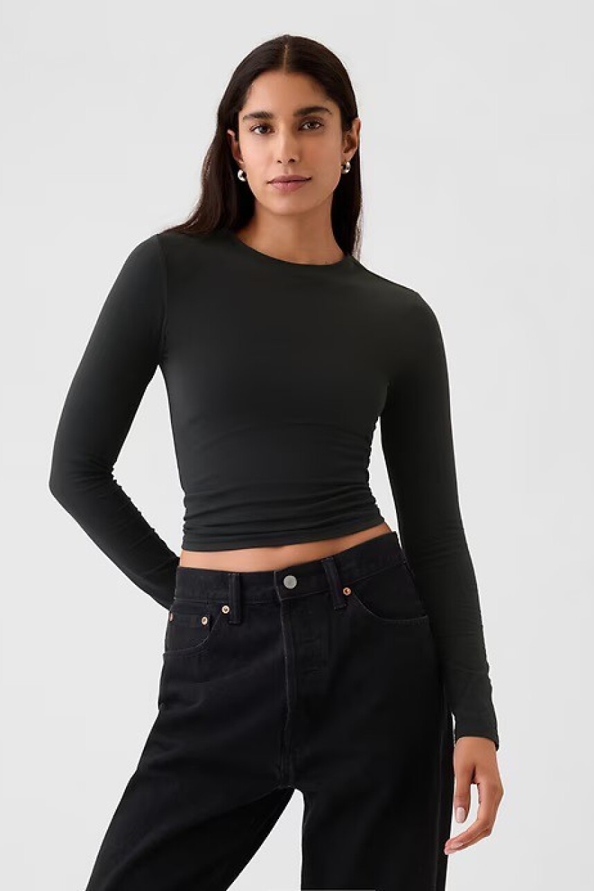 Remera Manga Larga Mujer Black