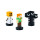 Minecraft Sellos Pack 3 figuras Golem de Nieve