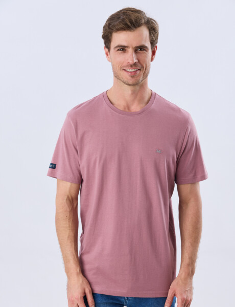 REMERA BÁSICA DE ALGODÓN Rosa Oscuro