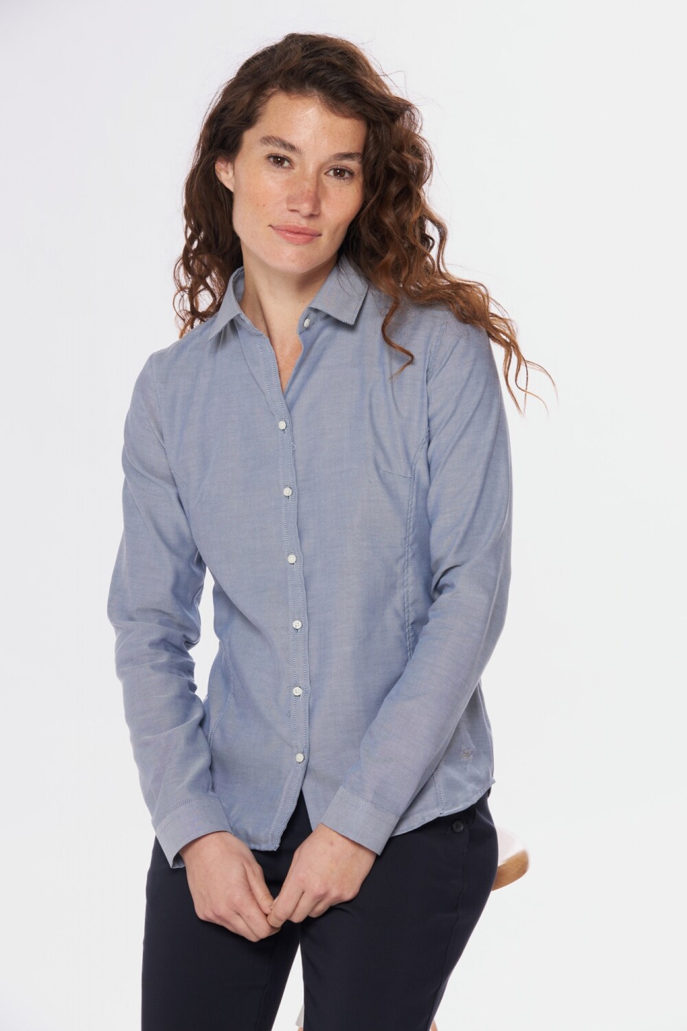 CAMISA OXFORD LISA Azul Oscuro