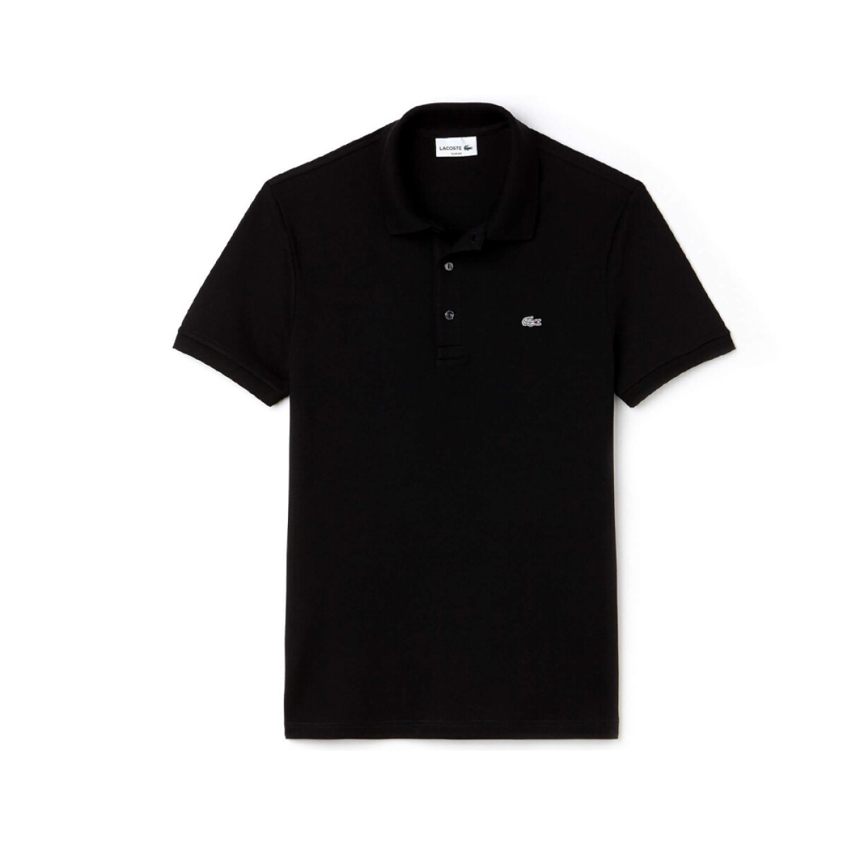 REMERA LACOSTE CHEMISE LISA MC - Black 