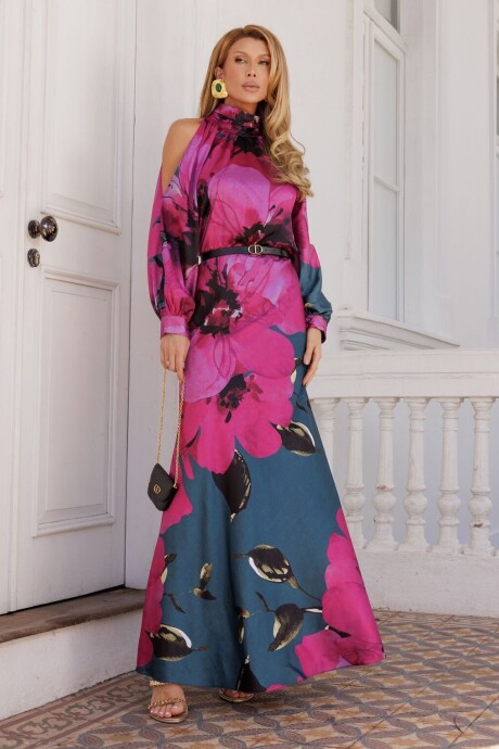 Vestido largo Maite Estampado