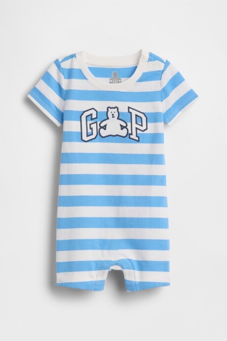 Enterito Logo Gap Bebé Blue White Stripe