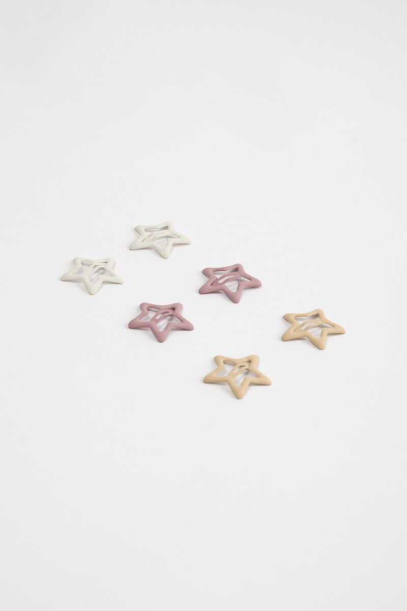 Pack x 3 hebillas estrellas - Multicolor 