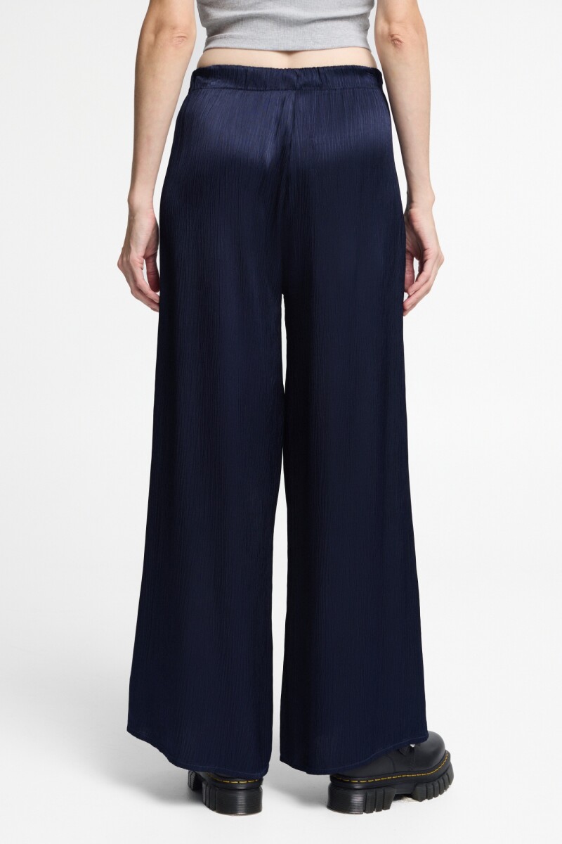 PANTALÓN ARRUGADO Azul