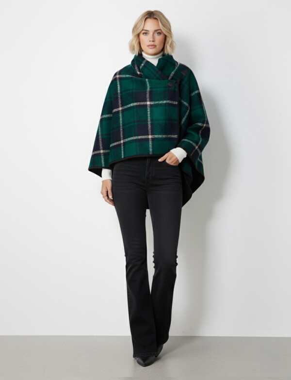 Capa Cuadros VERDE/MULTI