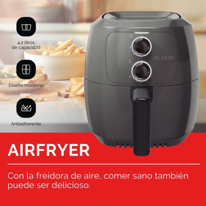 Airfryer Klasse Freidora de aire | Formato XL | Color gris Airfryer Klasse Freidora de aire | Formato XL | Color gris