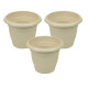 Set x3 Maceta redonda 8 lts ARENA