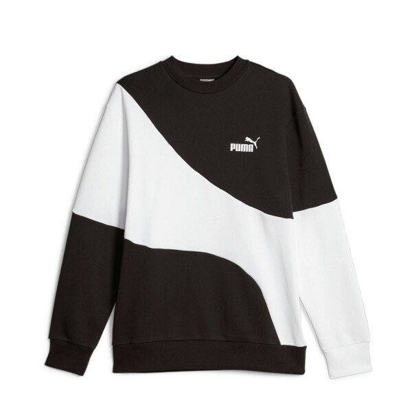 PUMA POWER CAT CREW - PUMA NEGRO/BLANCO