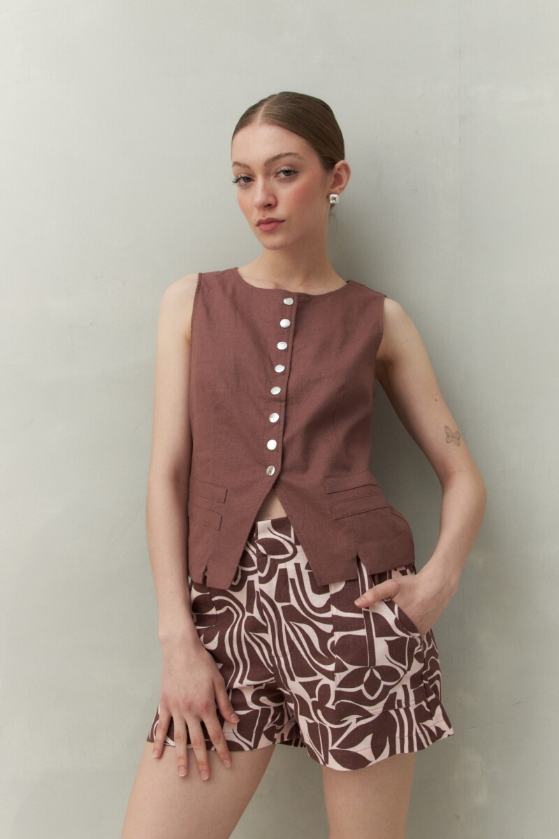 SHORT NILS PRINT Rosa Bebé